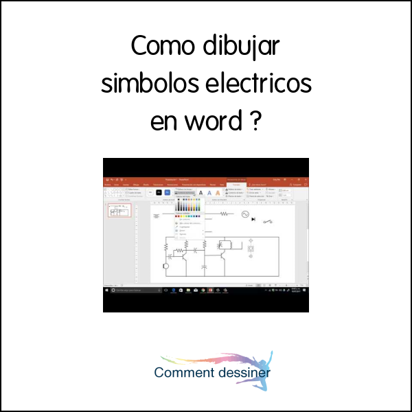 Como dibujar simbolos electricos en word